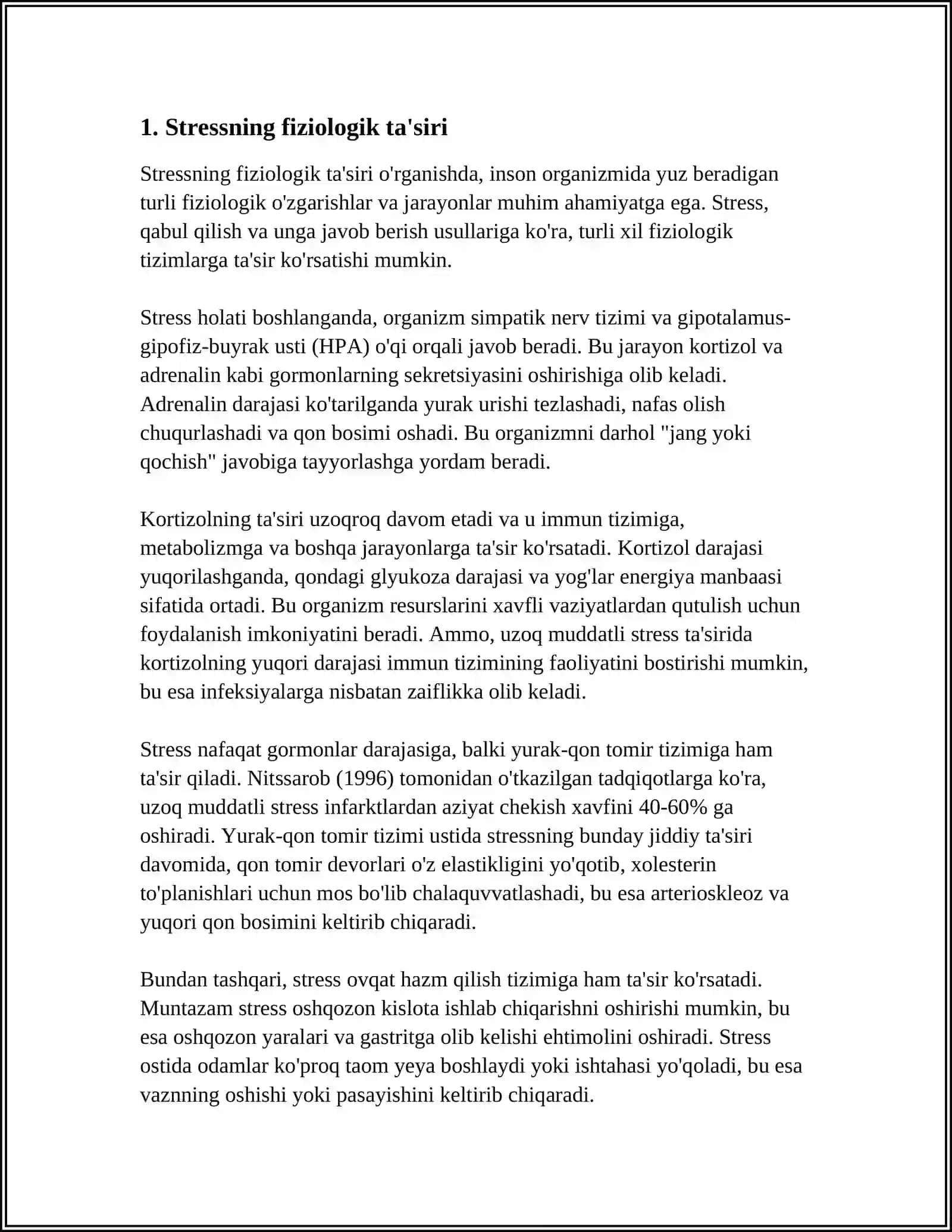 STRESSNING INSON SALOMATLIGIGA TA‘SIRI VA PROFILAKTIK CHORALARI 4