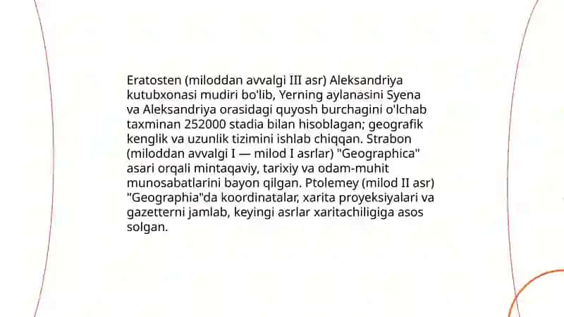 Geografiyaning rivojlanish bosqichlari 4