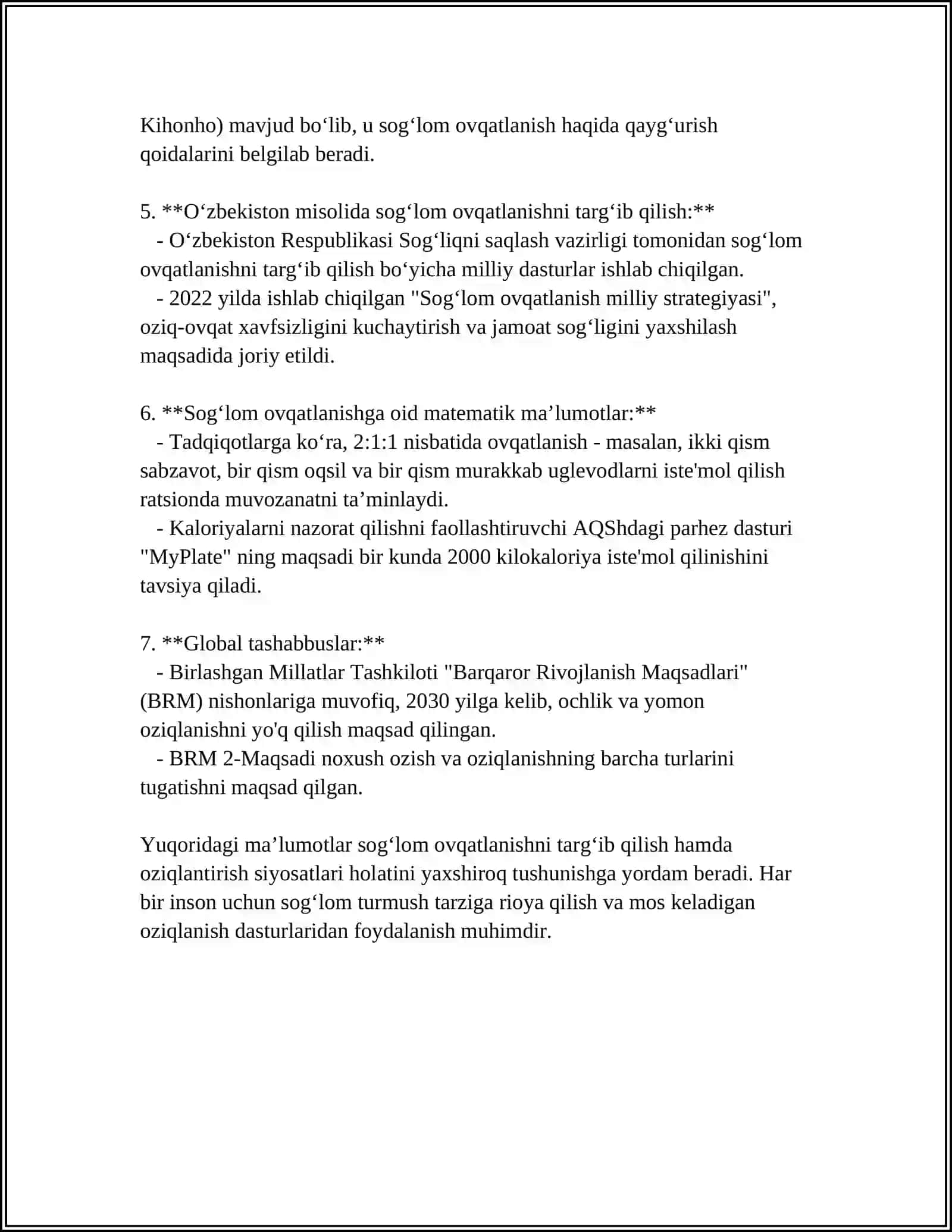 ERKAKLAR VA AYOLLARNING UMR KO'RISH DAVOMIYLIGINI OSHIRISH CHORA-TADBIRLARI 4