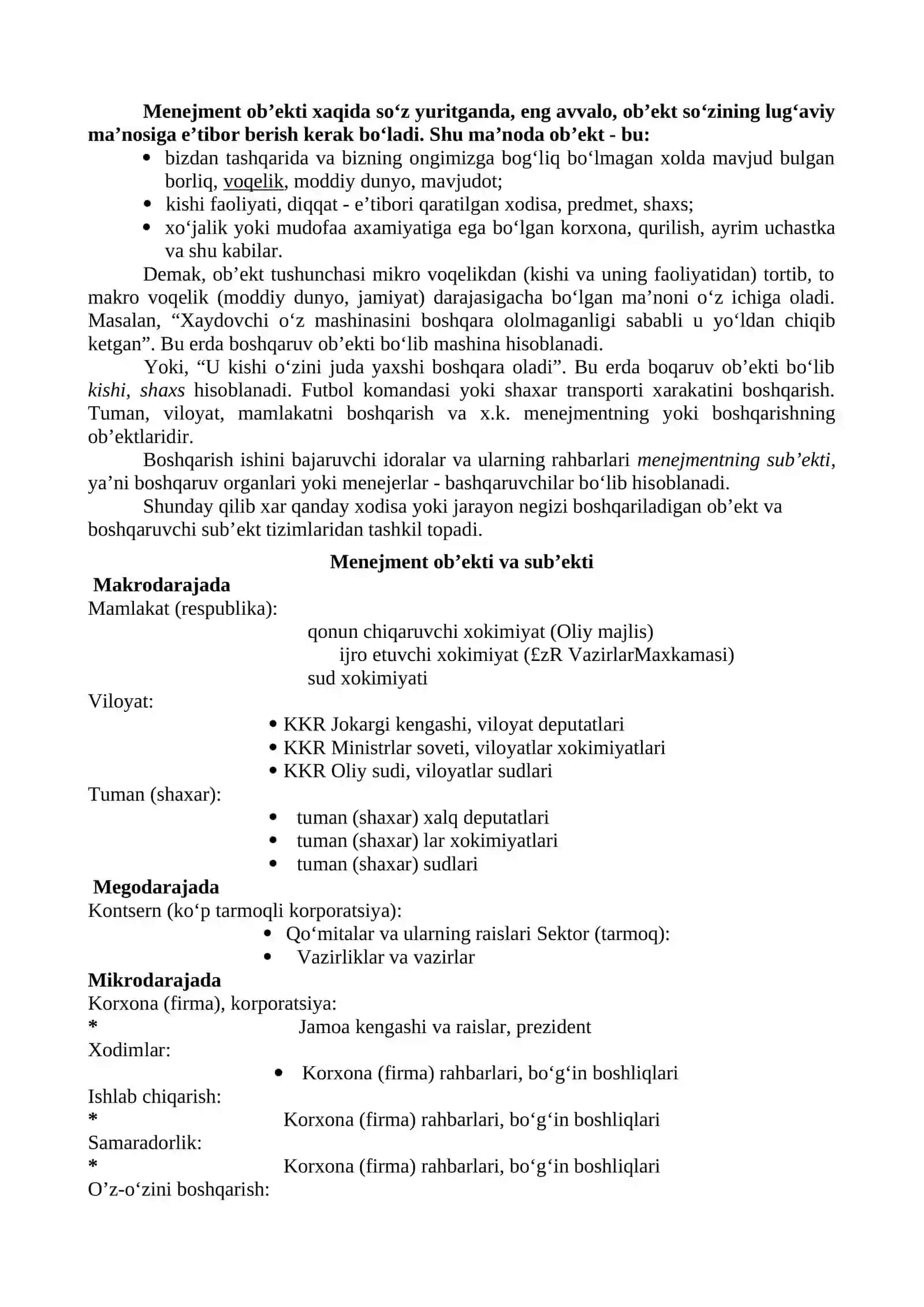 Menejment va marketing asoslari 4
