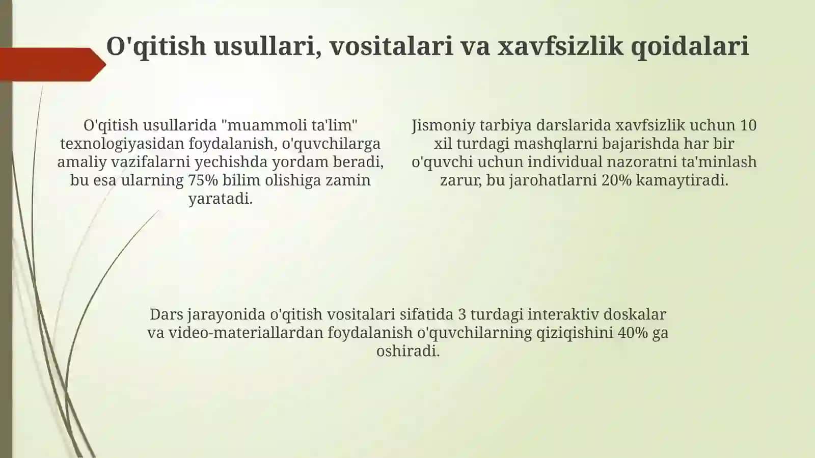 Ta'lim muassasalarida jismoniy tarbiya darslarini tashkil qilish va o'tkazish usullari 4