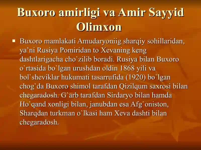 Amir Said Olimxonning  “Buxoro xalqinig hasrati tarixi” 4