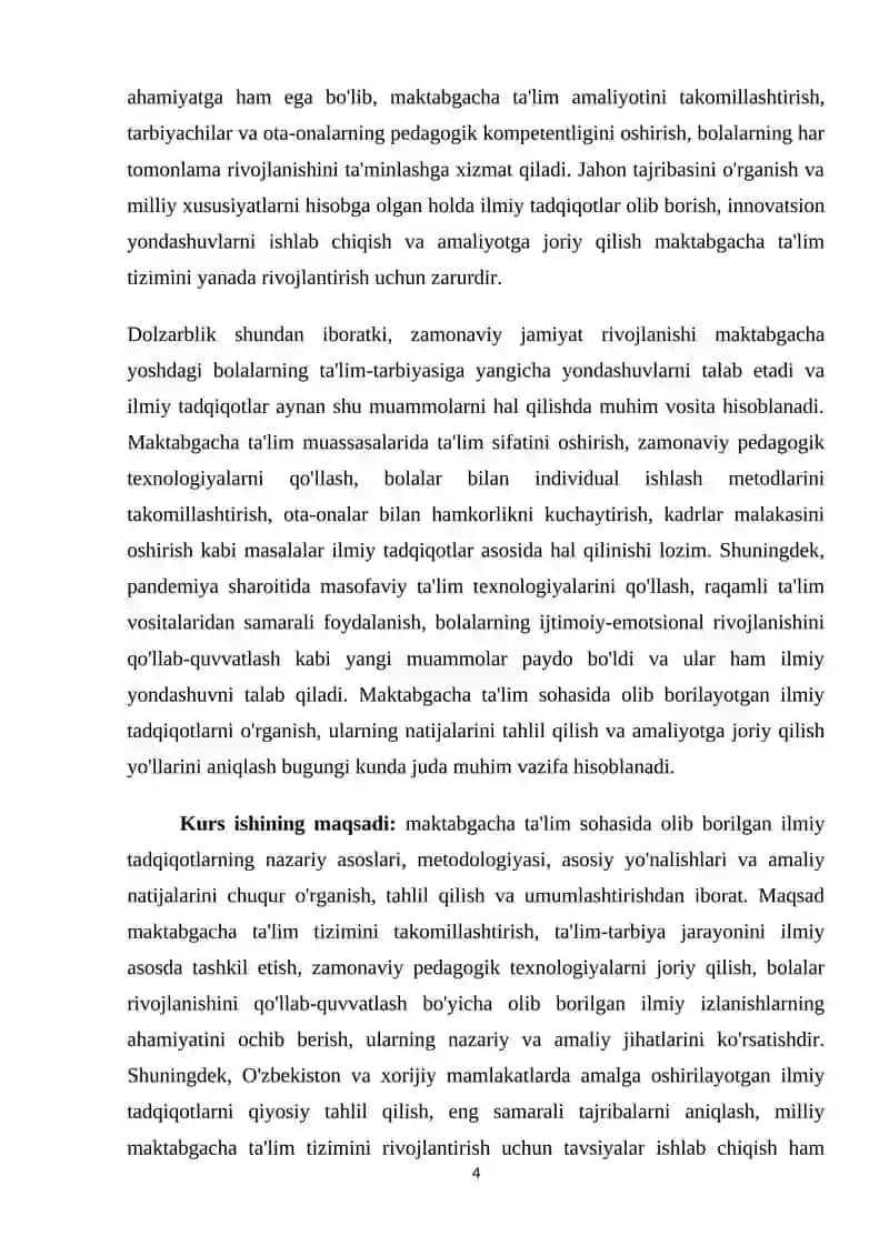 MAKTABGACHA TA'LIM SOHASIDA OLIB BORILGAN ILMIY TADQIQOTLAR 4