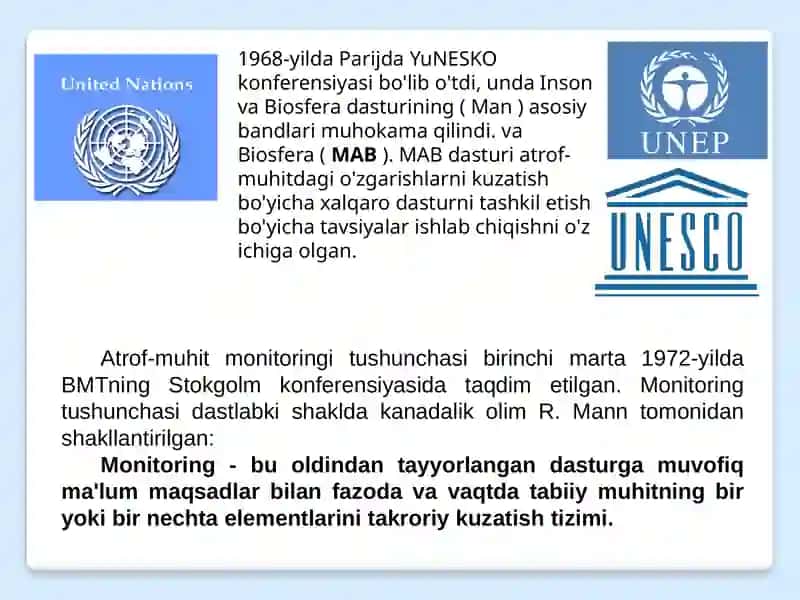 Atrof-muhit monitoringi Va geografik ekologik ekspertiza asoslari 4