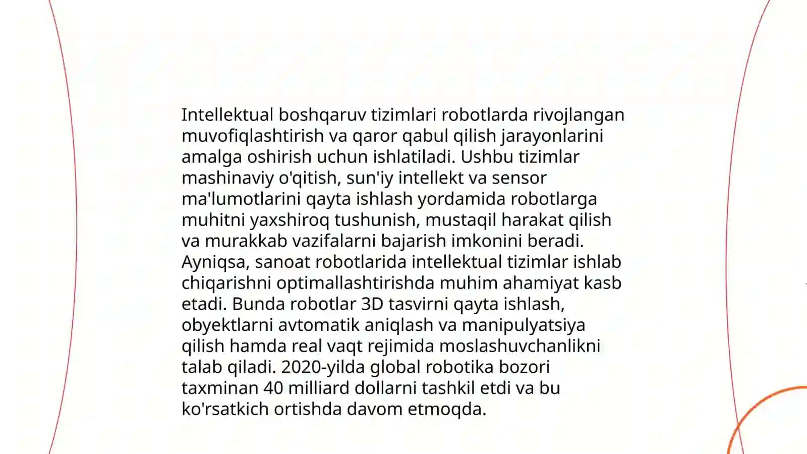 Intellektual boshqaruv tizimlarini robototexnika yo'nalishida qo'llash istiqbollari 4