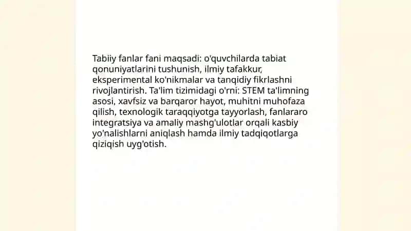 Tabiiy fanlar nazariyasi va metodikasi fani predmeti 4