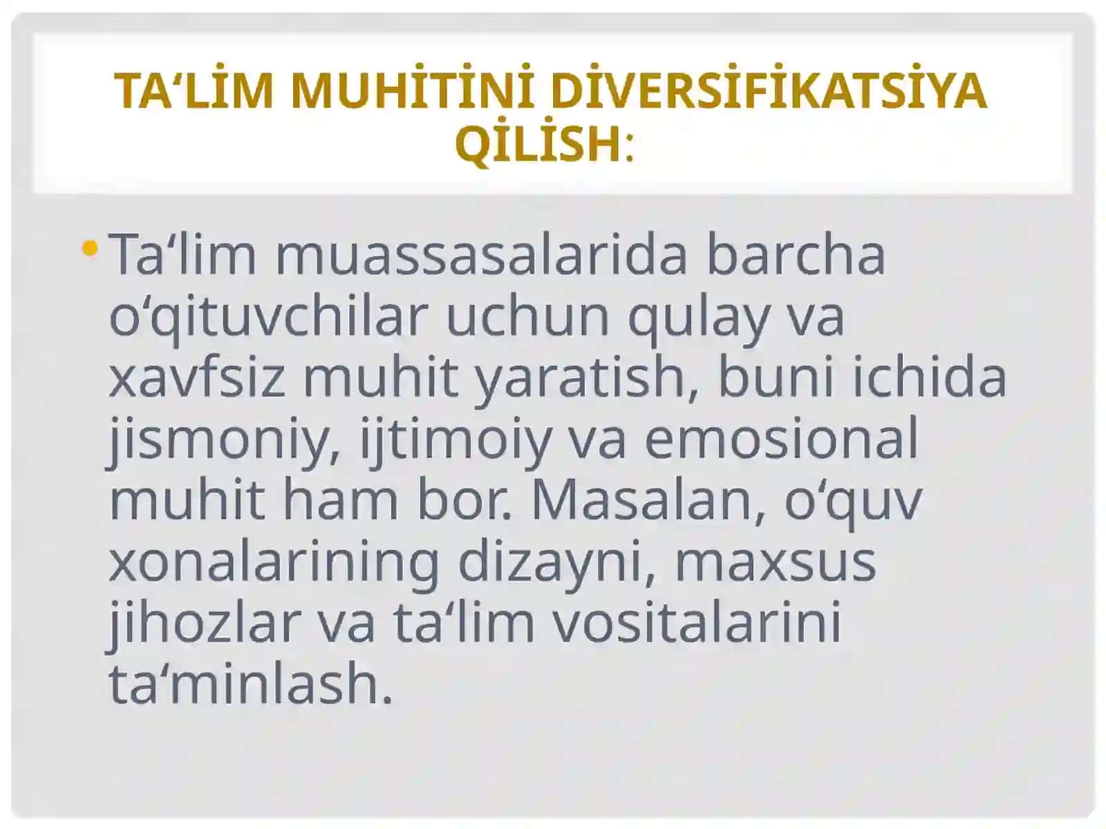 Ta‘lim muassasalarida inklyuziv ta‘limningpedagogik – psixologik xususiyati 4