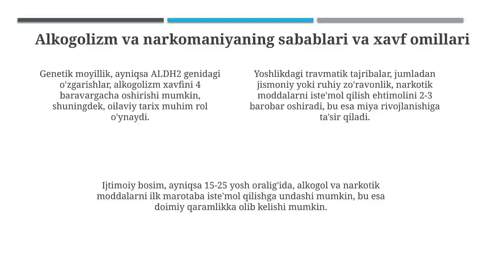 Alkogolizm va narkomaniya: Ta'rif, sabablar va oqibatlar 4
