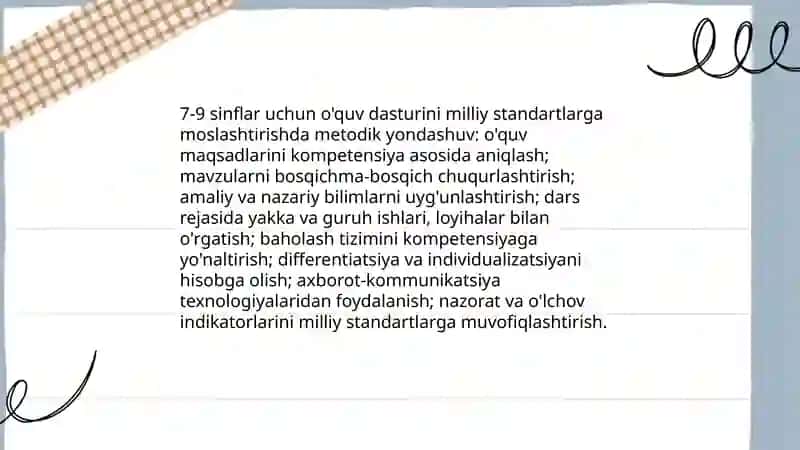 7-9 sinflarda Matematika oʻqitishnig metodik Xususiyatlari 4
