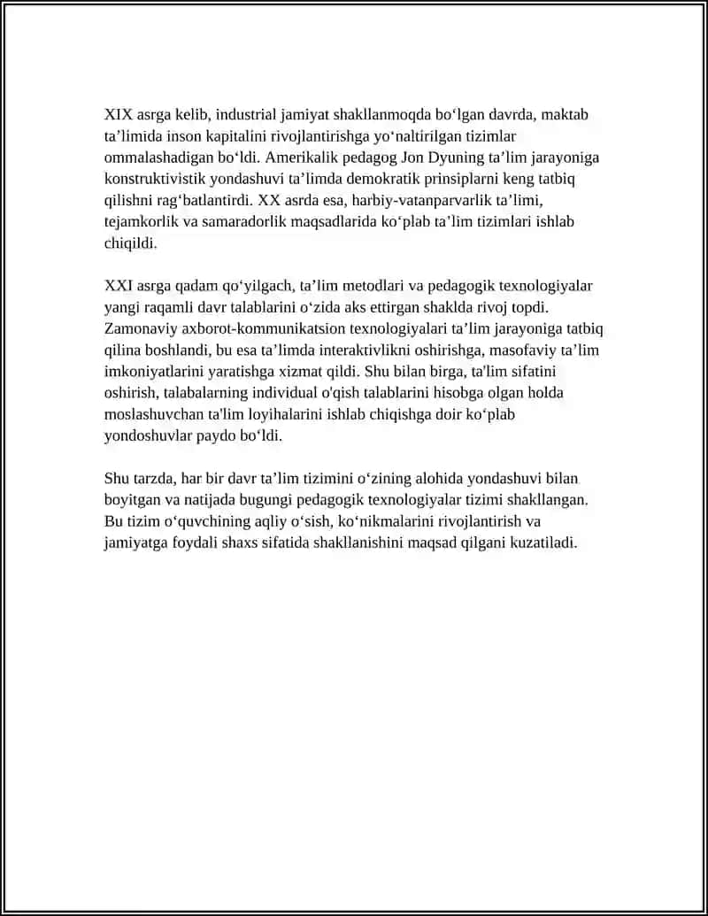 TA’LIM METODLARI VA PEDAGOGIK TEXNOLOGIYALAR 4