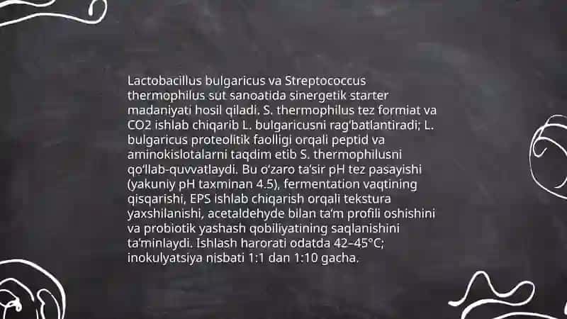 Funktsional oziq-ovqat mahsulotlari ishlab chiqarishda fermentatsiyaning roli: sut 4