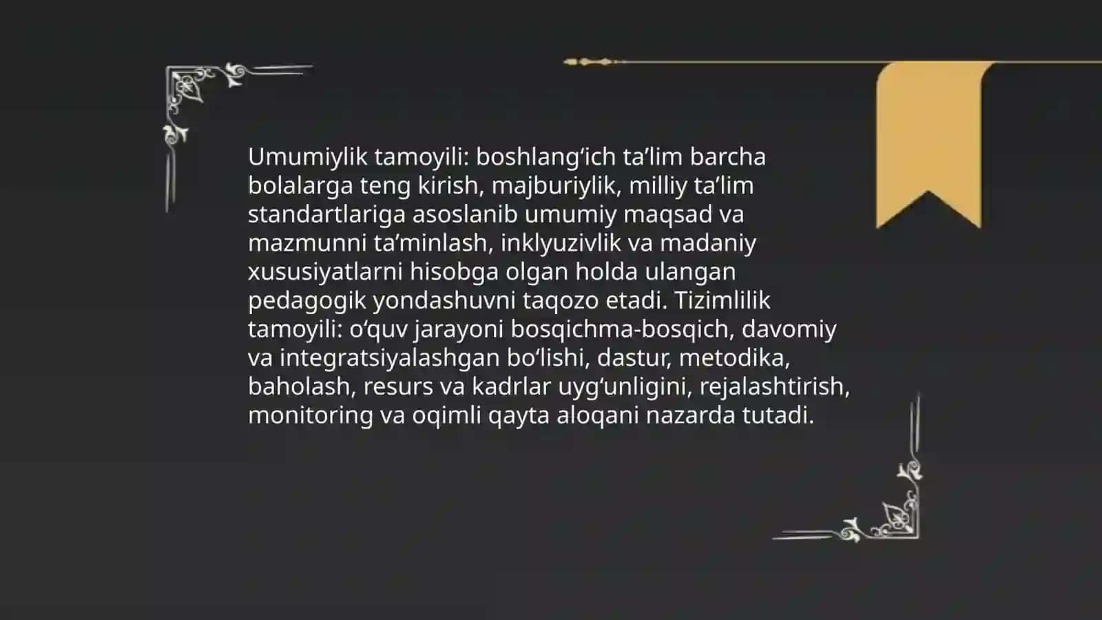 Boshlang'ich ta'lim tizimi tamoyillari va qonuniyatlari 4