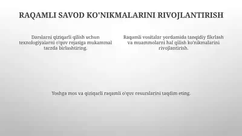 Boshlangʻich sinf oʻquvchilari uchun texnologik darslarni rejalashtirish 4
