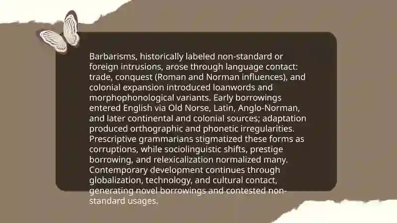 SOCIALLY MARKED VOCABULARY: BARBARISMS, JARGON, SLANG, EUPHEMISM, AND TABOO 4