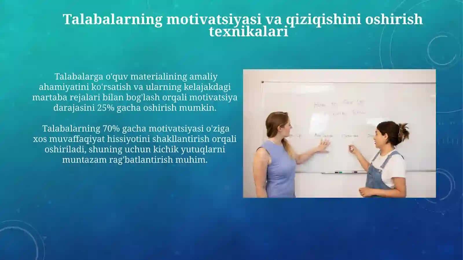 Dars jarayonida o‘quvchilarni boshqarish texnikasi va usullari 4