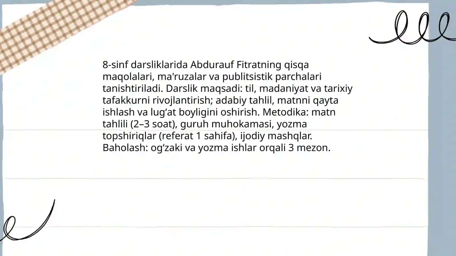 8-sinf Abdurauf Fitrat Toxirjonov Ğofurjon 4