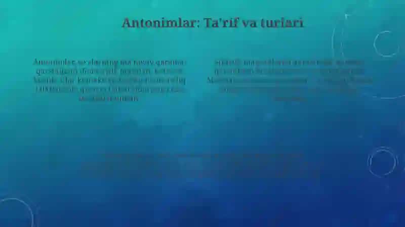 Antionim va paronimlar 4