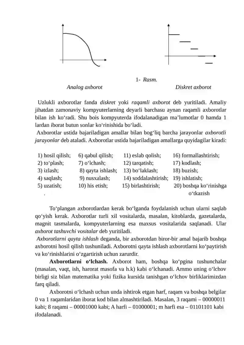 1-amaliy mashg‘ulot. Axborotlarni kodlash. Sanoq sistemalarida amallar bajarish. 4