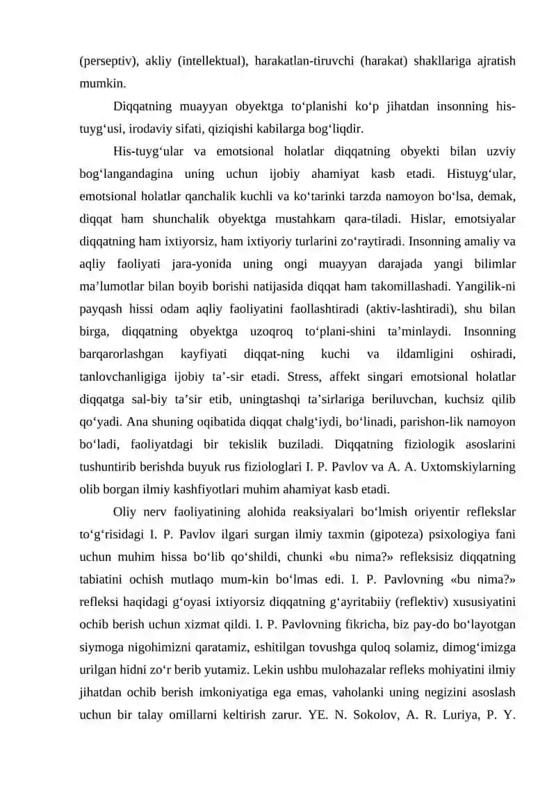 Diqqatning Funksiyalari Turlari Asosiy Xususiyatlari 4