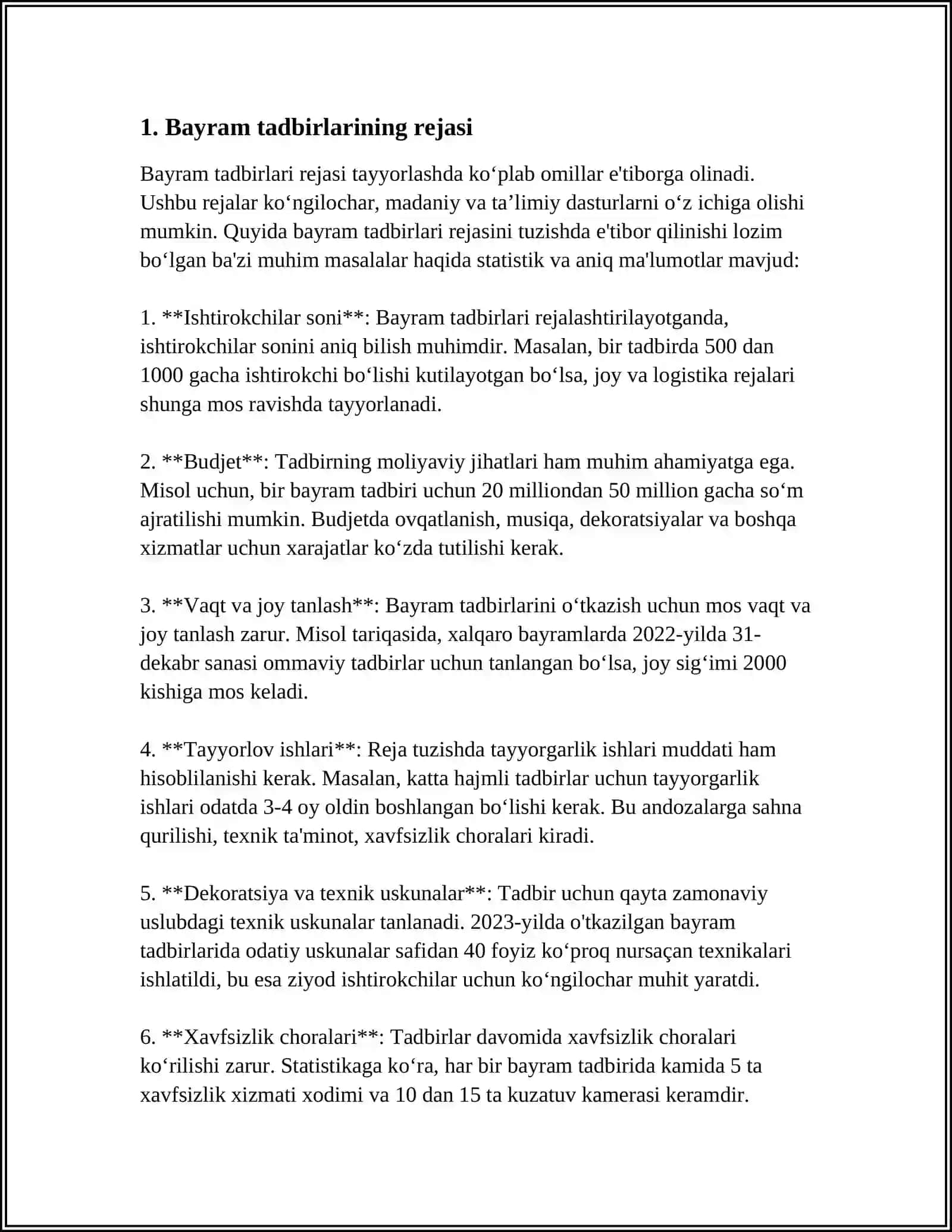 MUSIQA MASHG'ULOTLAR REJASIDA BAYRAM TADBIRLARI STSENARIYSINI ISHLAB CHIQISH VA O'TKAZISH 4