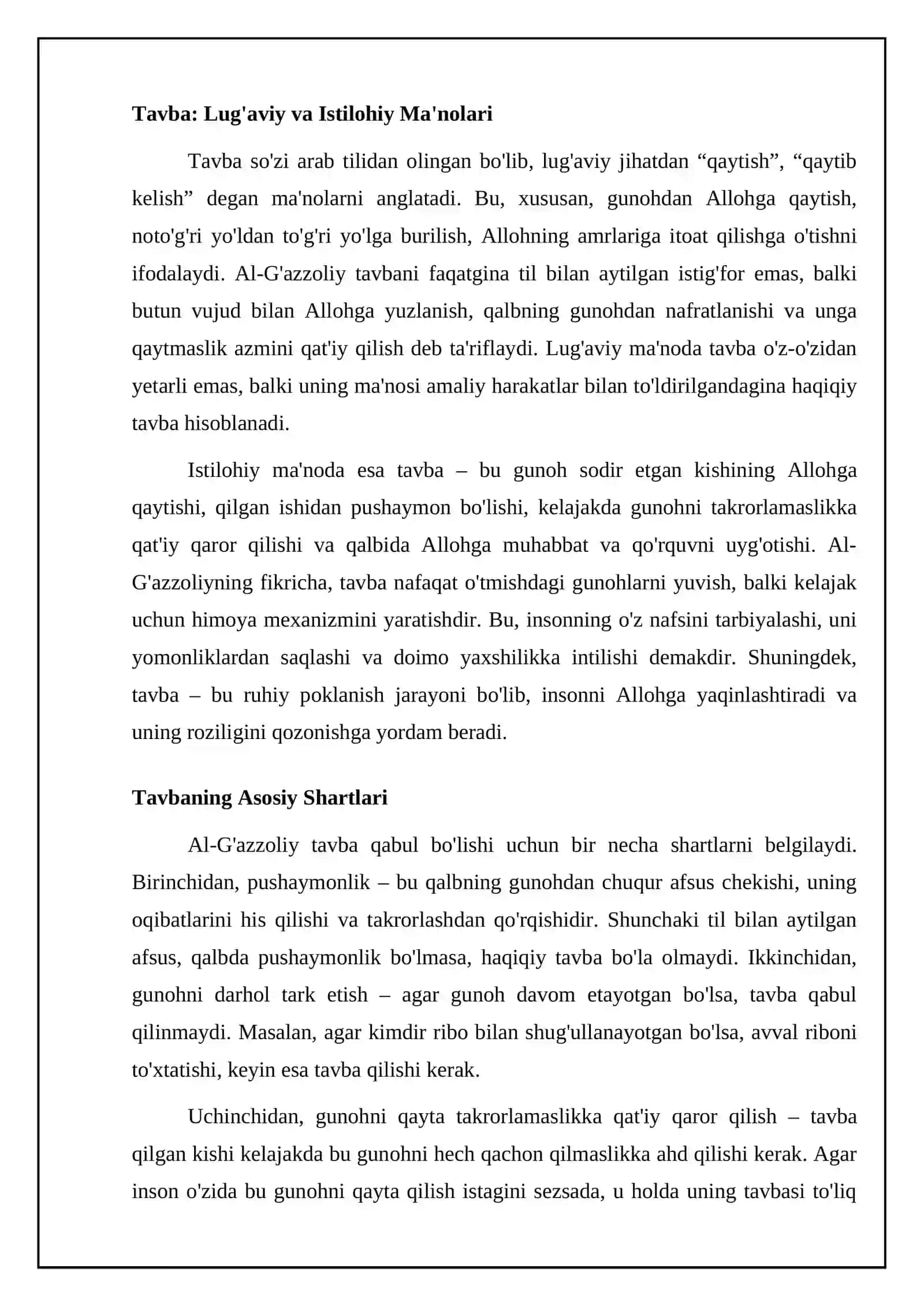 Tavba Islom ta'limida 4