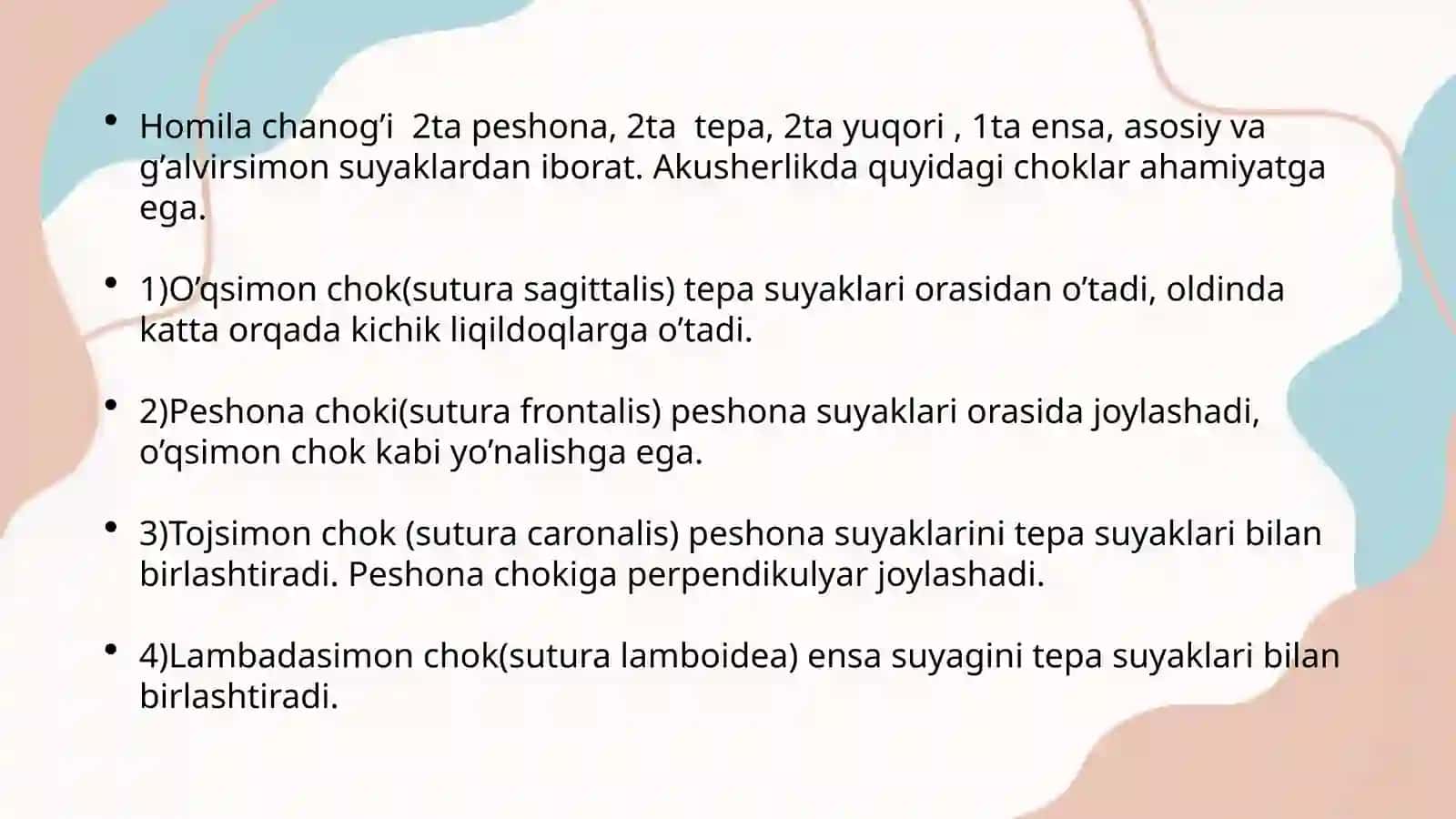Homila tug’ruq obyekti sifatida 4
