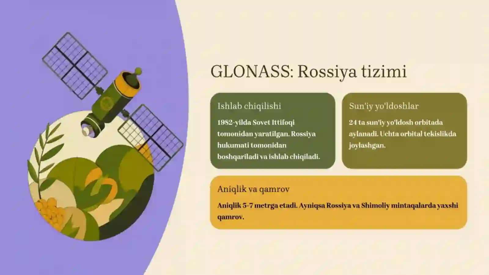 GPS, GLONASS va GALILEO farqlari 4