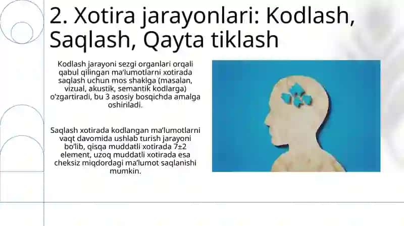 Xotira rivojining asosiy omillari va shart-sharoitlari 4