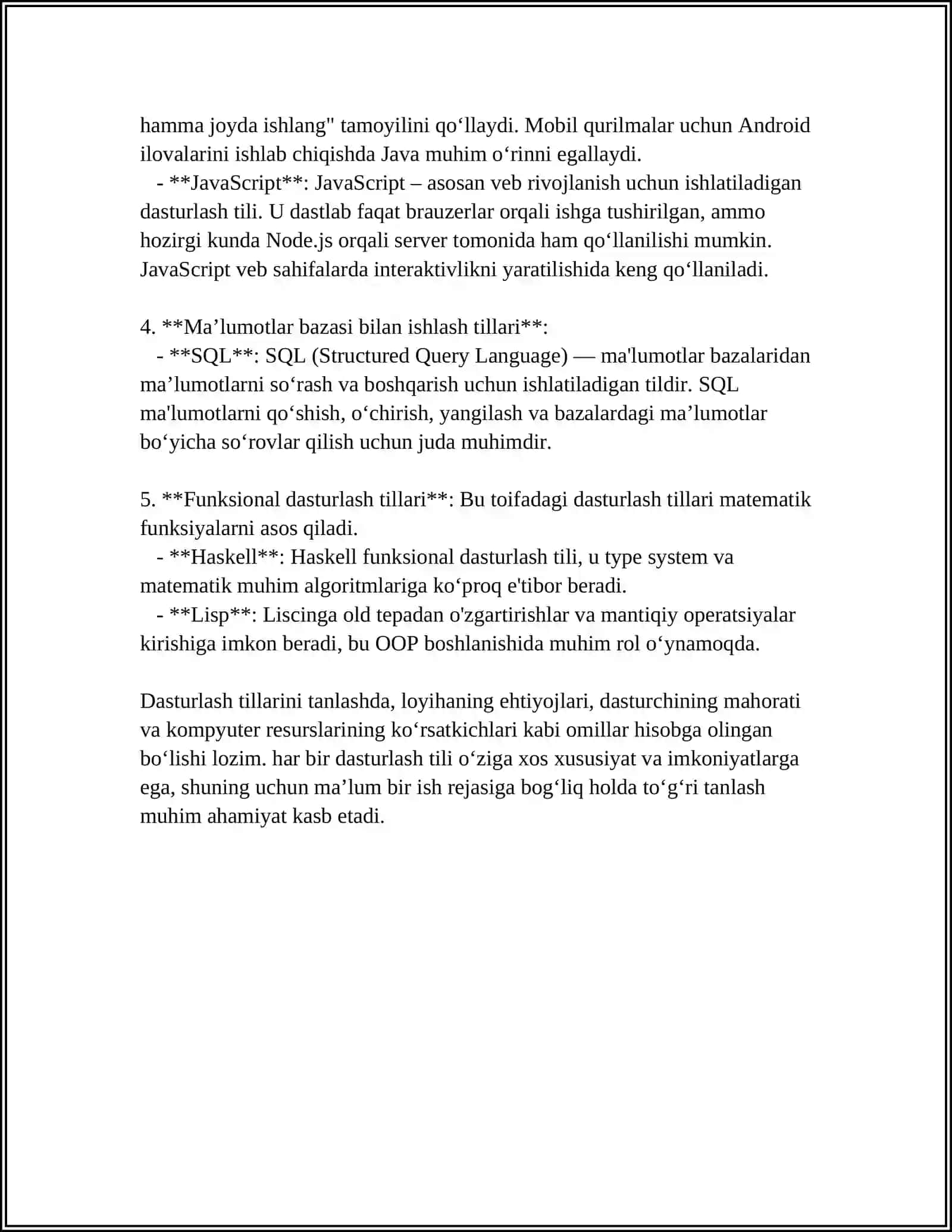 DASTURLASH TEXNALOGIYASI VA UNING IMKONIYATLARI 4