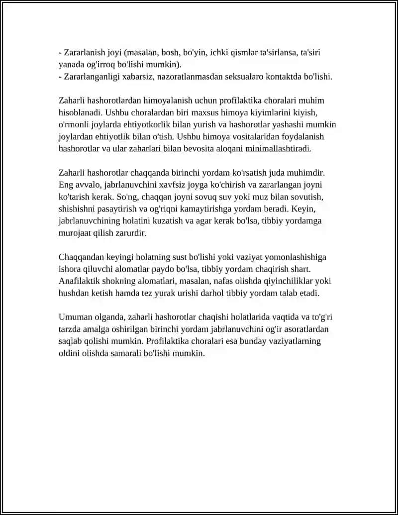 ZAHARLI HASHOROTLAR ILON CHAQQANDA SOVUQ URUSHIDA KUYISHDA BIRINCHI YORDAM 4