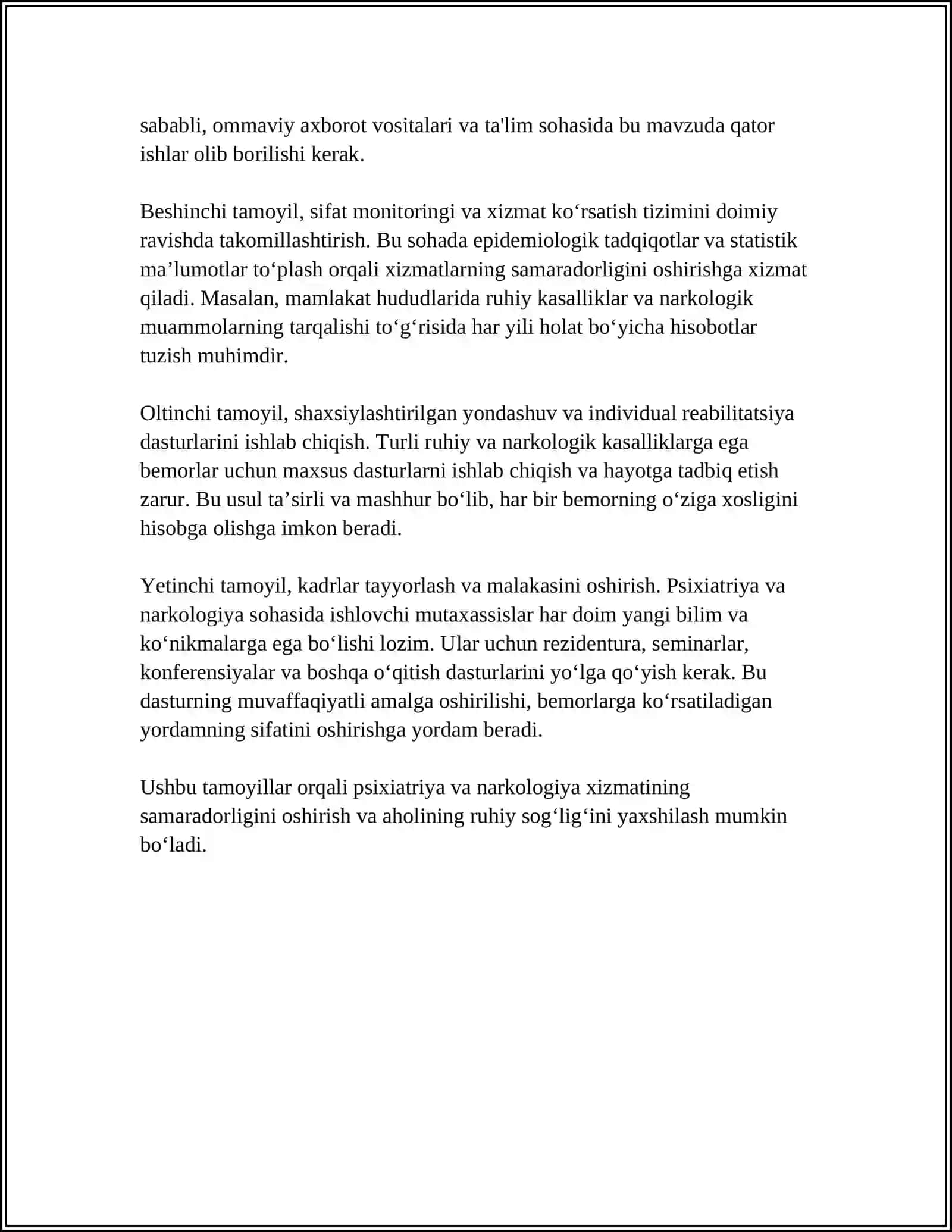 Psixiatrik va Narkologiya xizmatini tashkillashtirish tamoyillari 4
