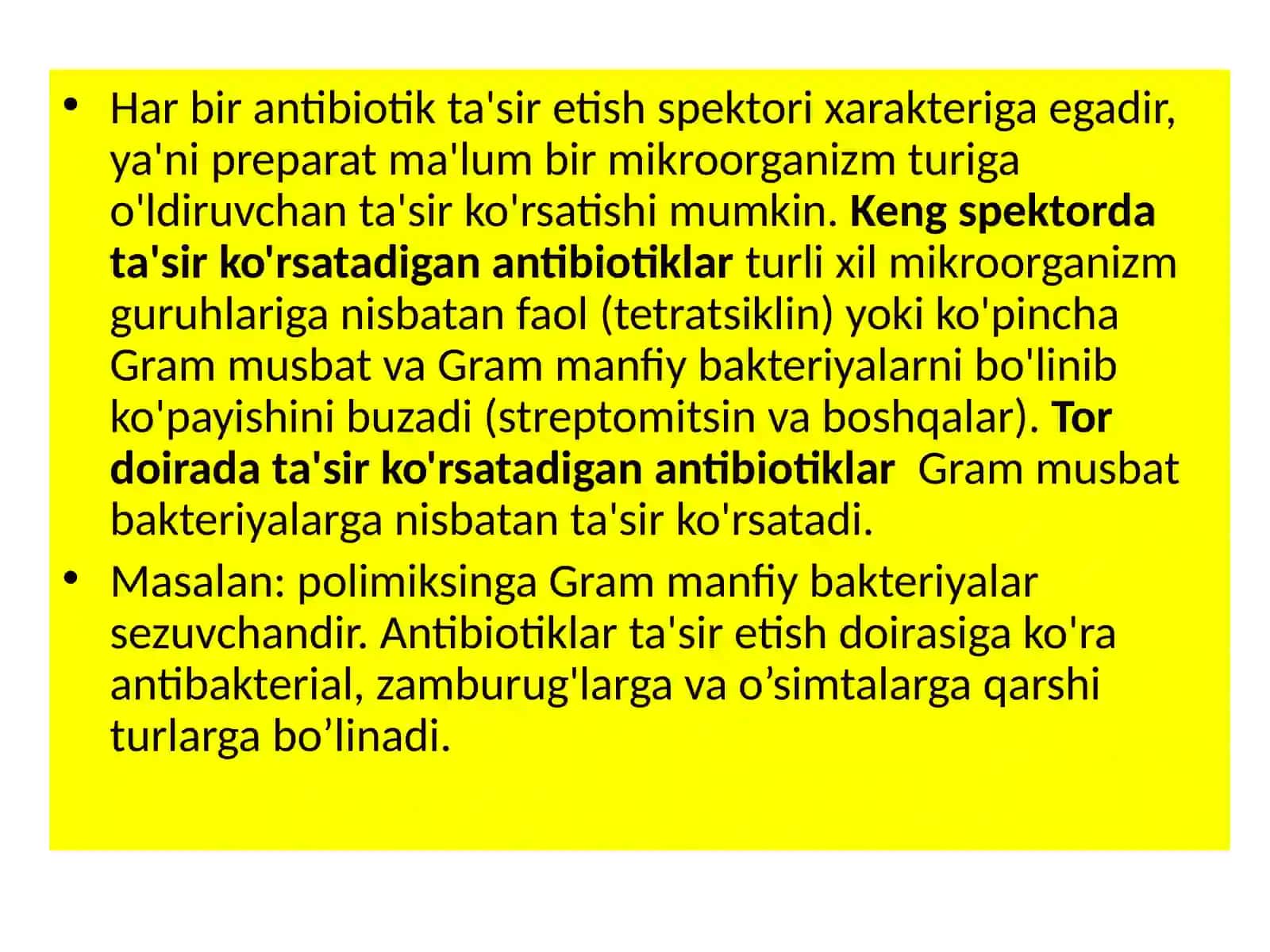 Antibiotiklar vakimyoterapevtik preparatlar 4