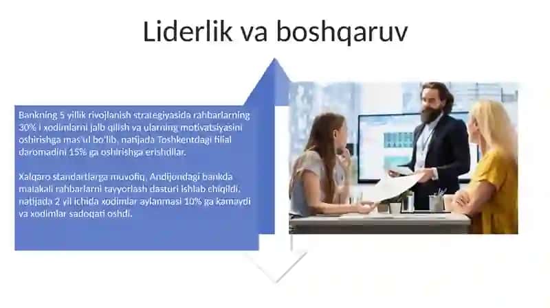 Banklarning rivojlanishida xodimlarning o’rni va ahamiyati 4