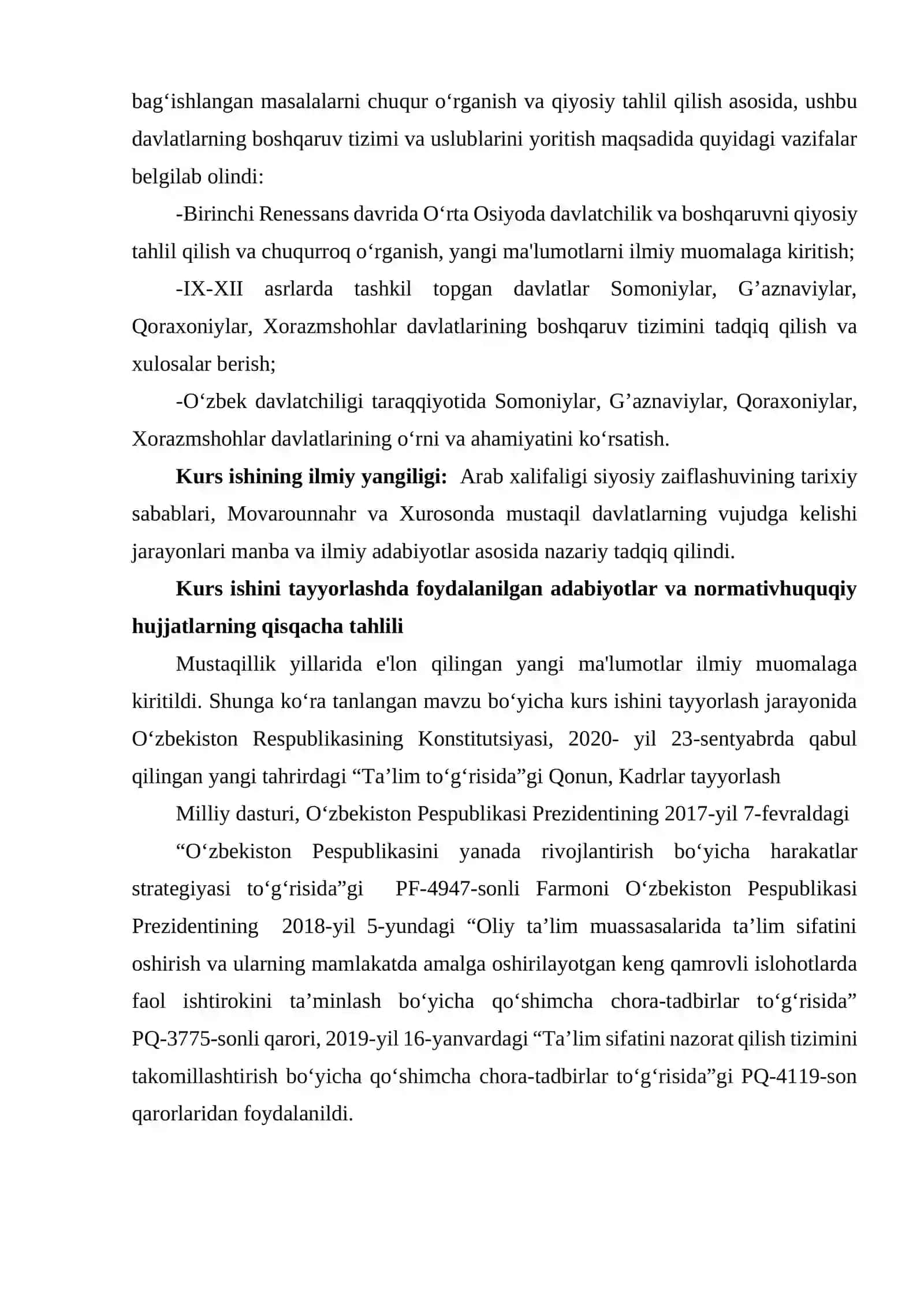 IX-XII ASRLARDA OʻRTA OSIYODA DAVLATLARNING BOSHQARUV TIZIMI 4