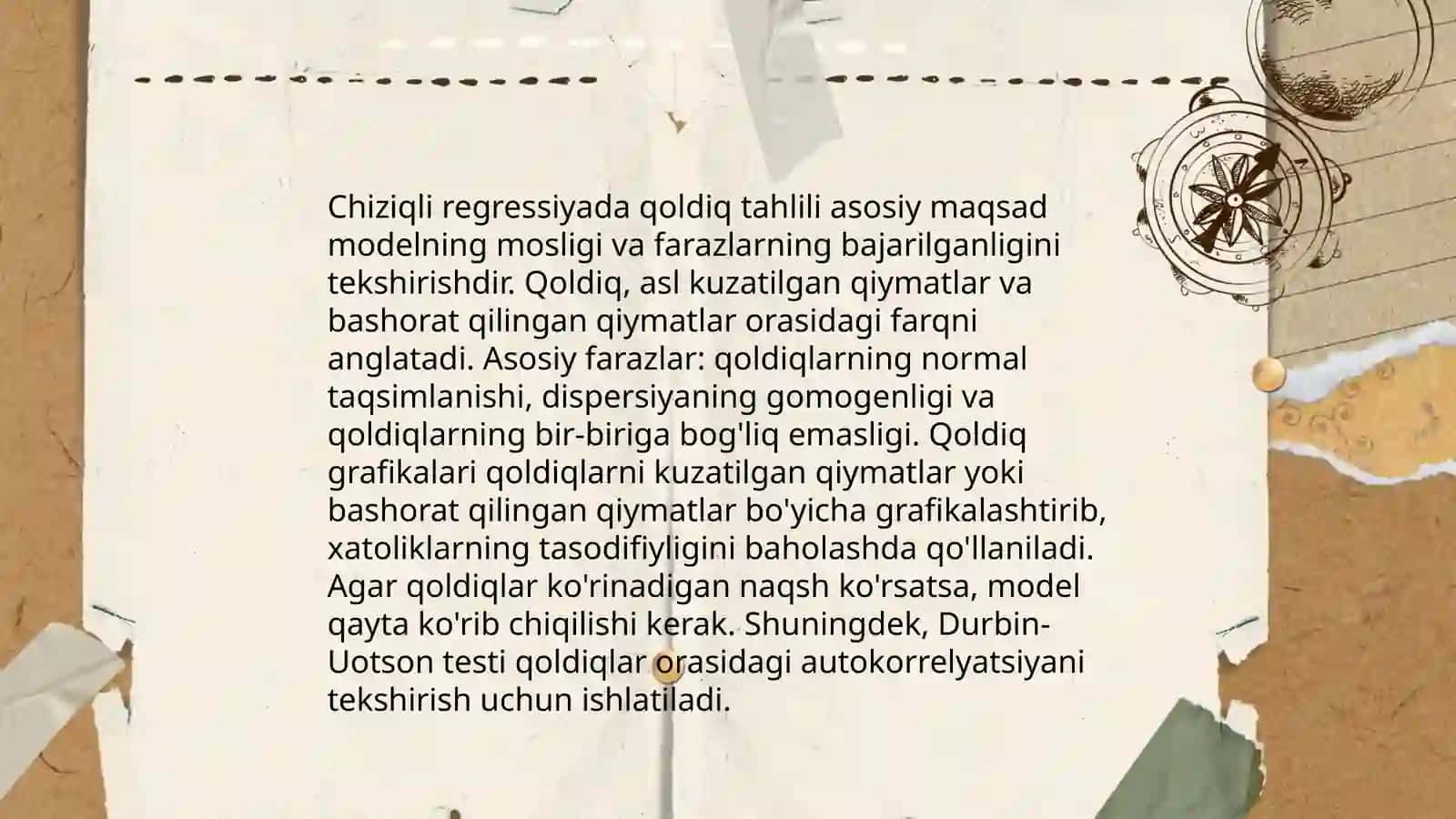 Chiziqli va logarifmik chiziqli modellar 4