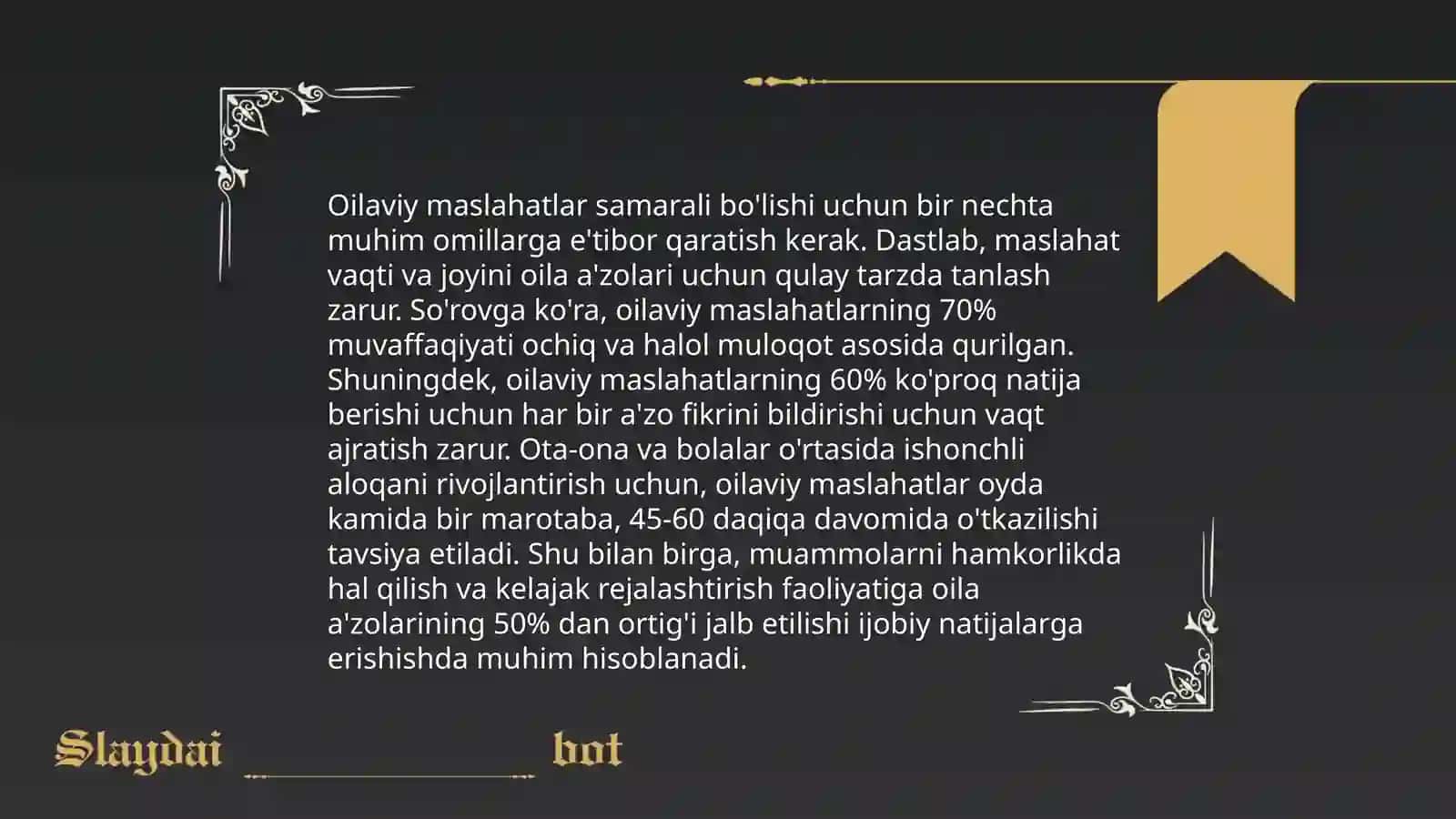 Maktabgacha ta`lim tashkilotining oila bilan ishlash shakllari 4