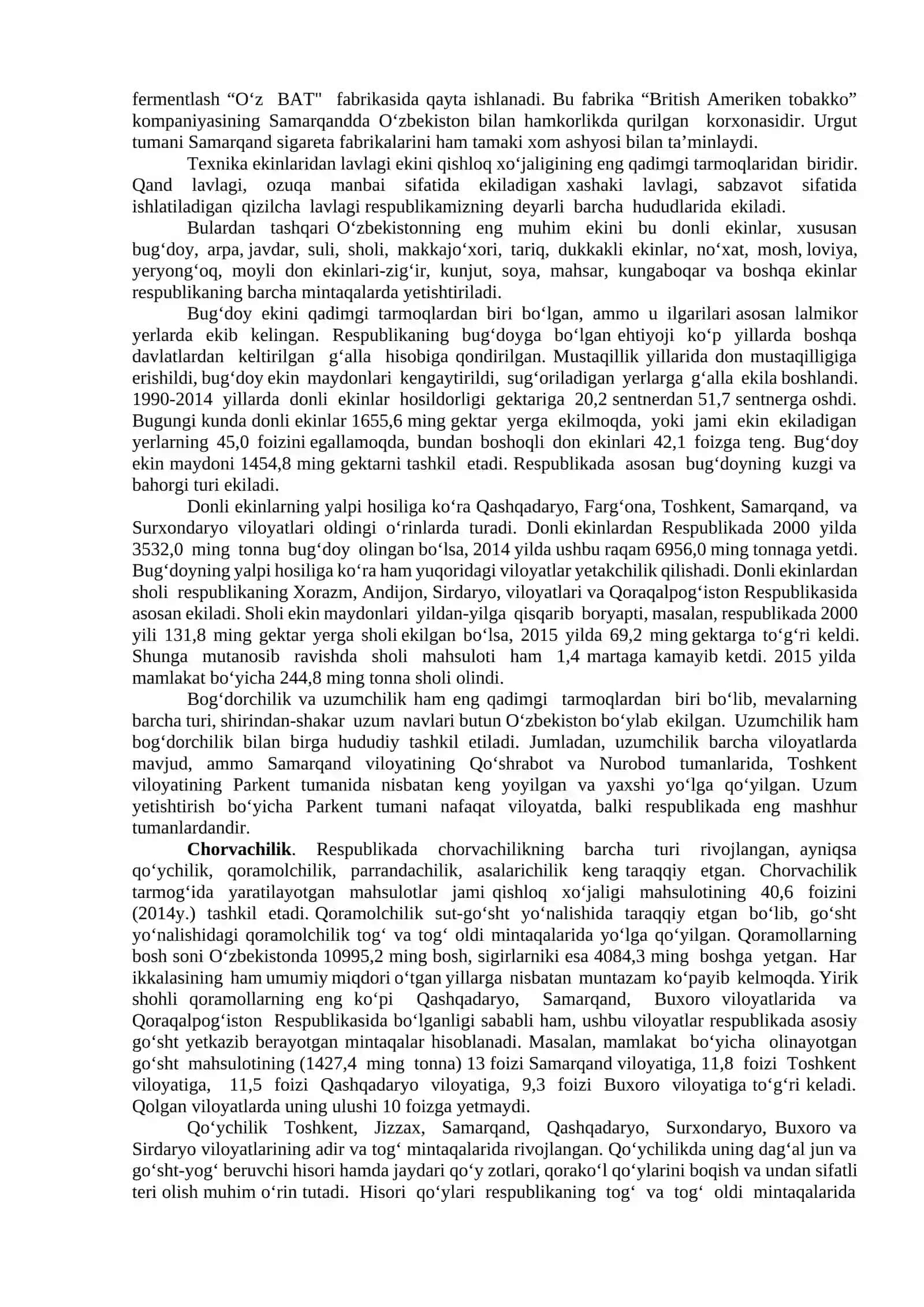 IQTISODIY ISLOHOTLARNI CHUQURLASHTIRISH SHAROITIDA QISHLOQ XО‘JALIGINING HUDUDIY IXTISOSLASHUVI 4