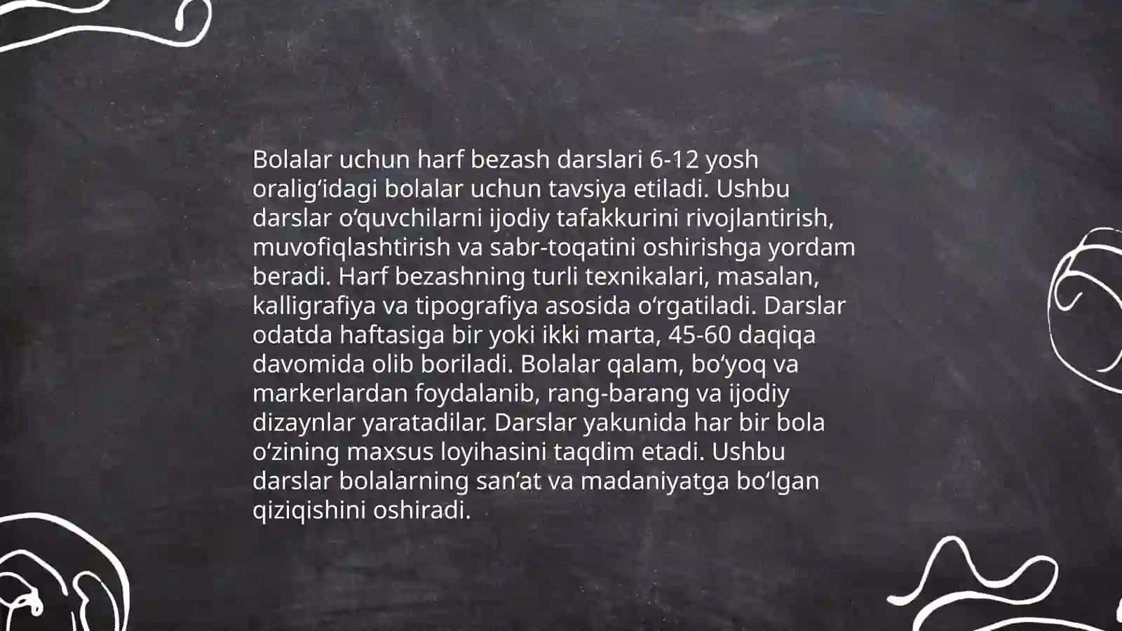 Harflarni rangli qalamlar yordamida bezash 4
