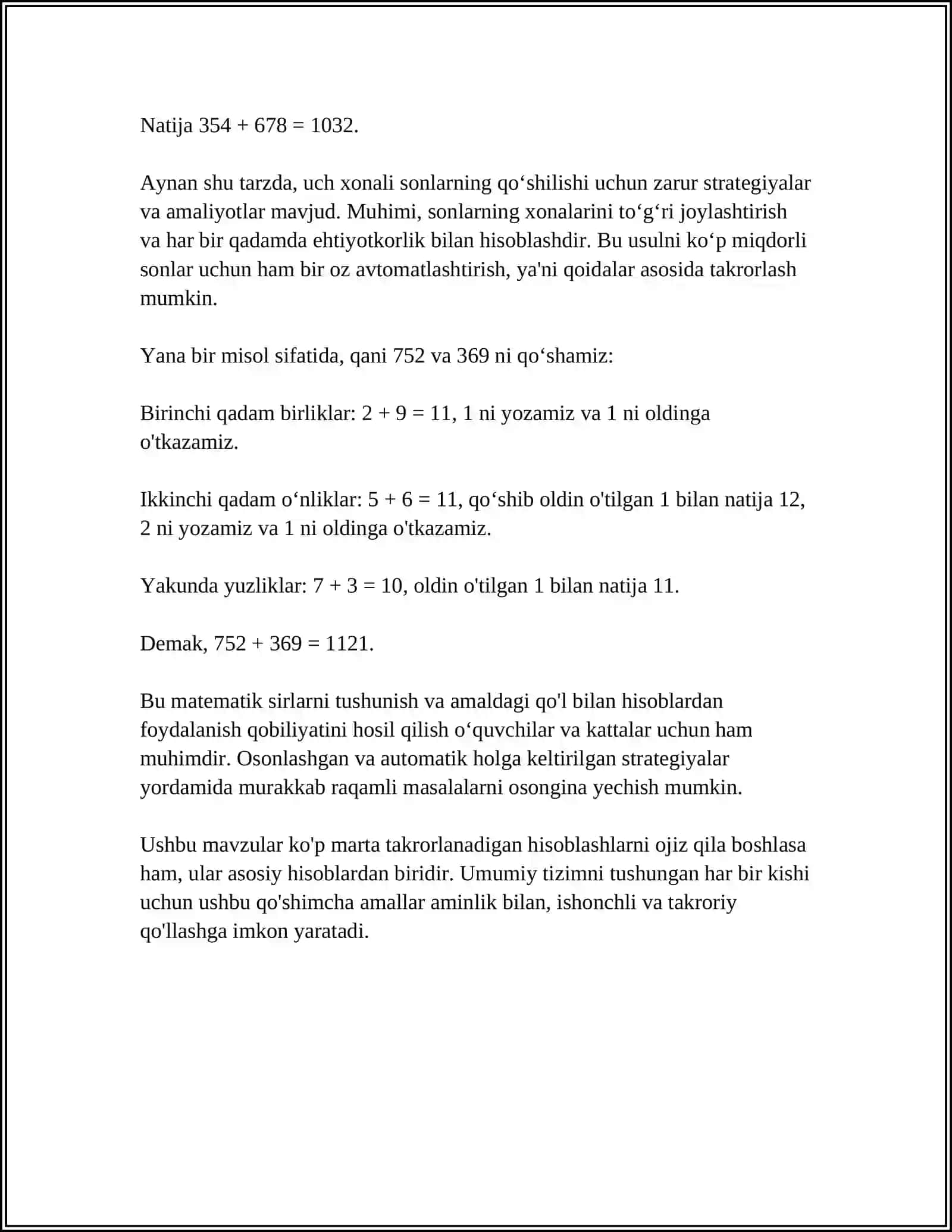 MATEMATIKA DARSLIKLARIDAGI 3-SINF 4-QISMIDAGI VA 4-SINF 3-QISMIDAGAI MISOL VA MASLALARNI ISHLASH 4