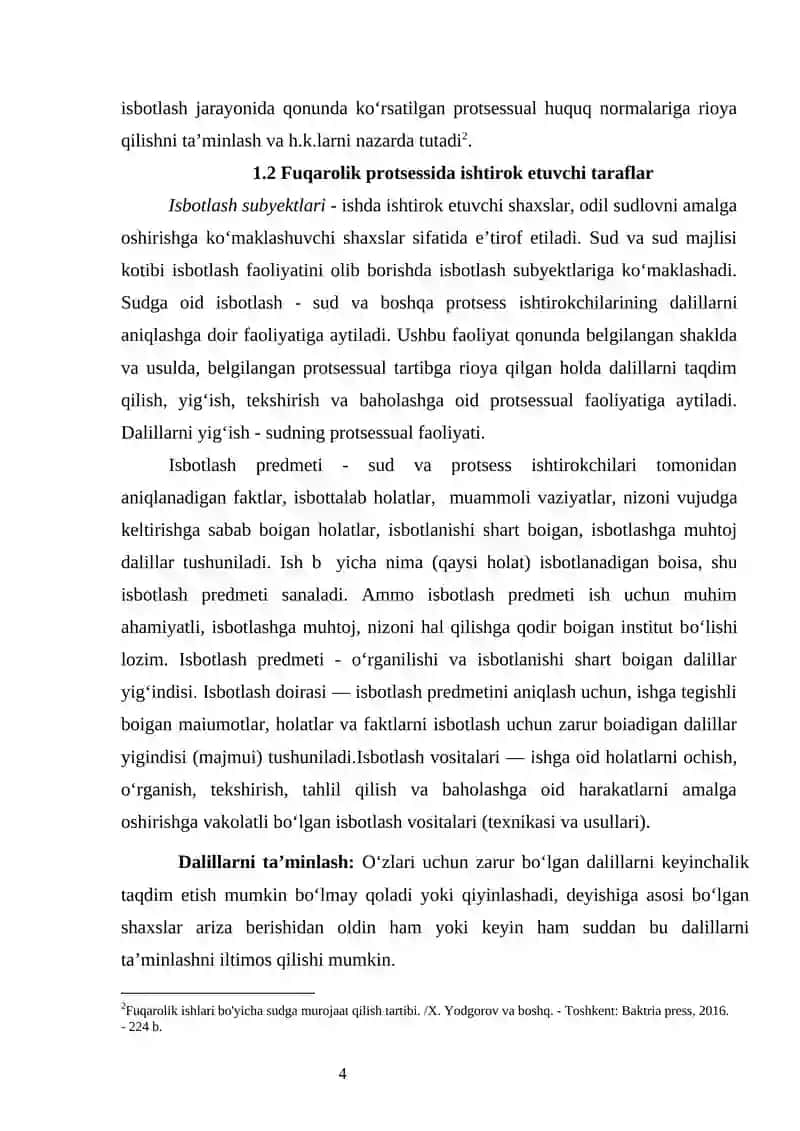 Dalillar va isbotlash 4