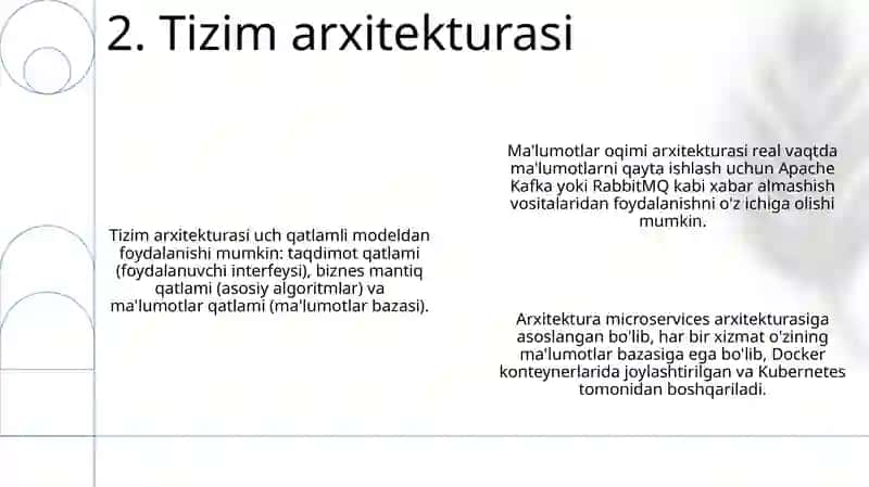 AQILLI MASHINA TIZIMINI ISHLAB CHIQARISH 4