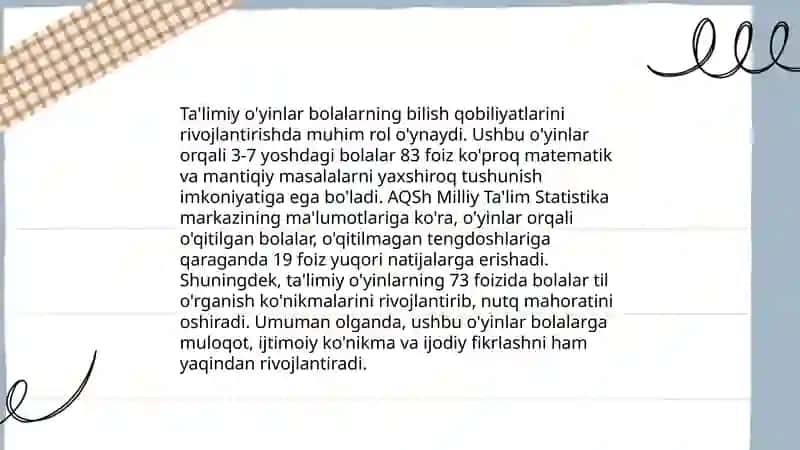 Maktabgacha ta'limda o'yinlar va ularning ahamiyati 4