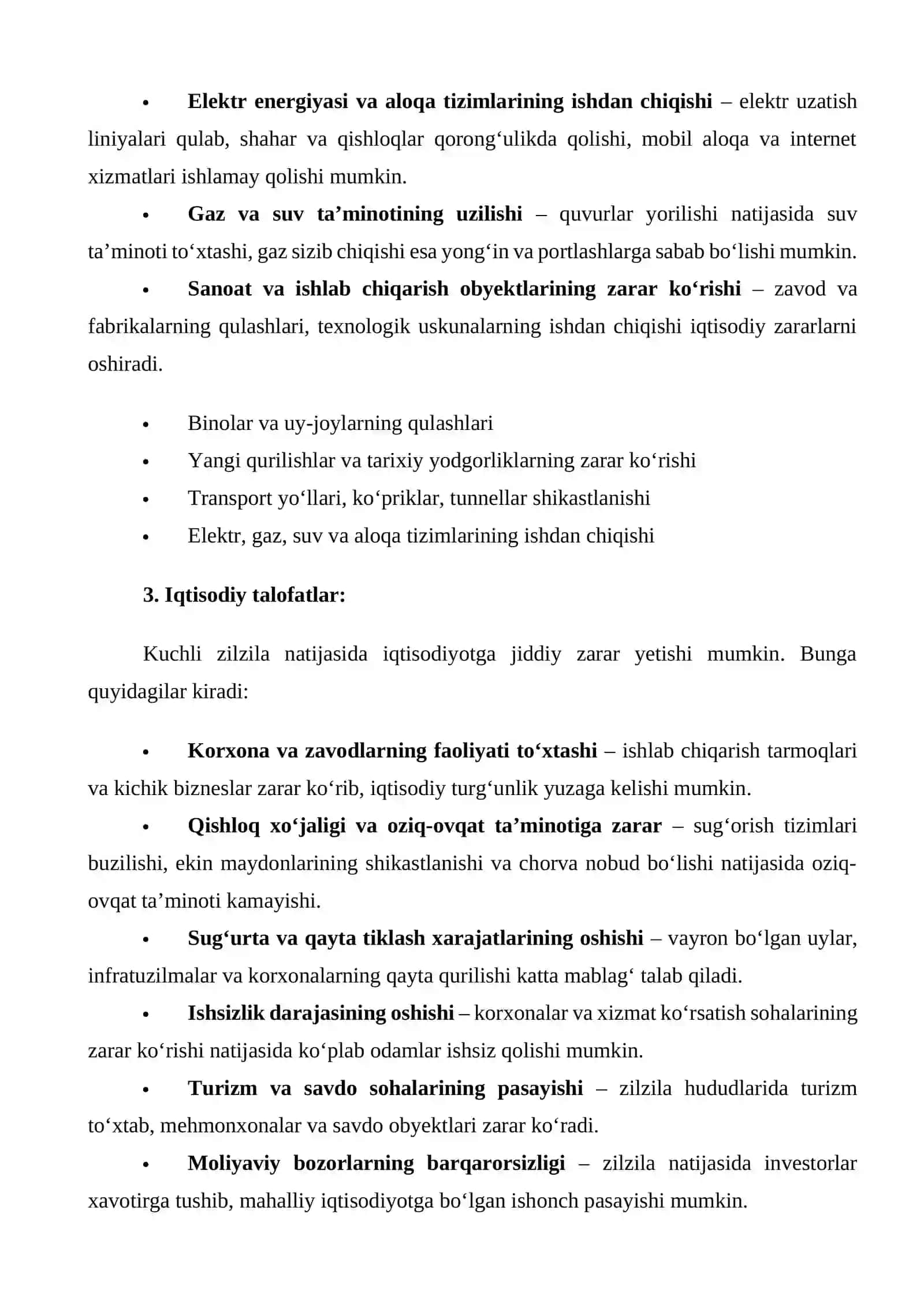 Kuchli zilzila oqibatida sodir bo’lgan talofatlarni aniqlash 4