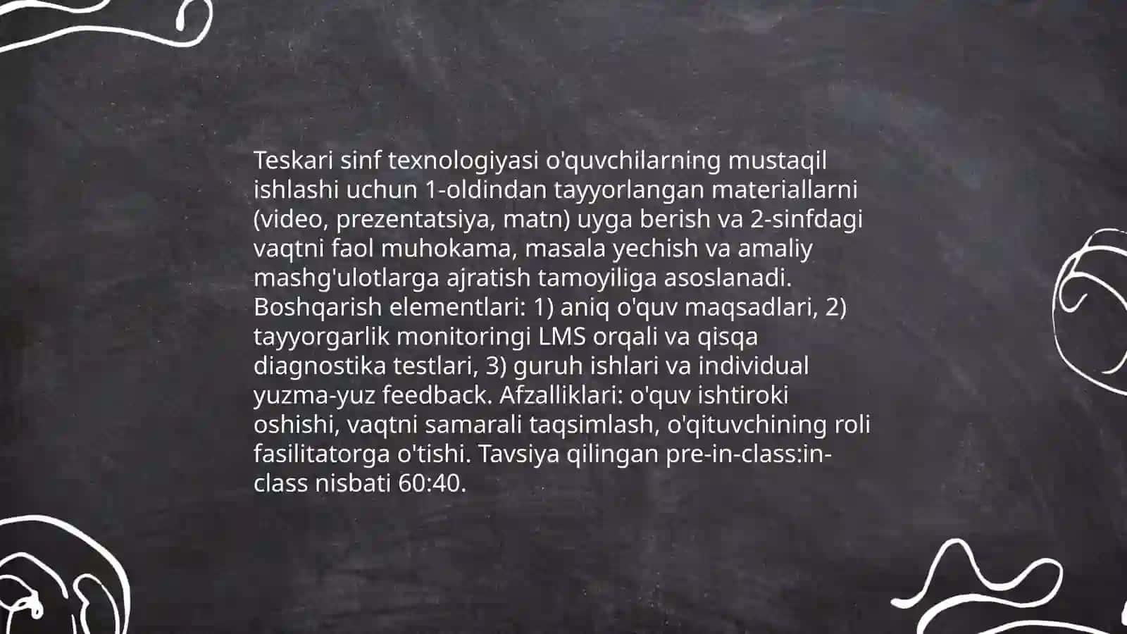 O'quv jarayonini samarali boshqarish va tashkil etish asosiga qurilgan pedagogik texnologiyalar 4
