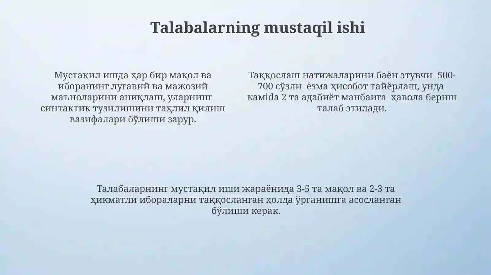 Tematik guruhlash va taqqoslash 4