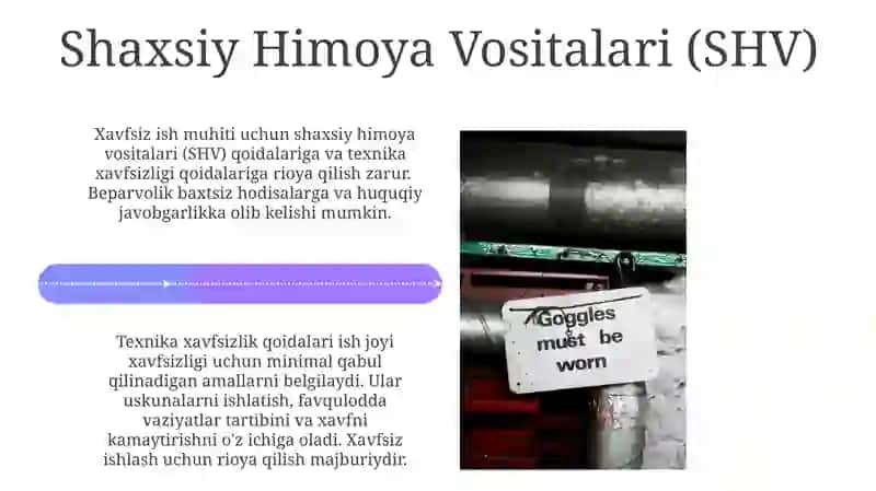 Kirish Texnika havfsizlik qoidalari 4