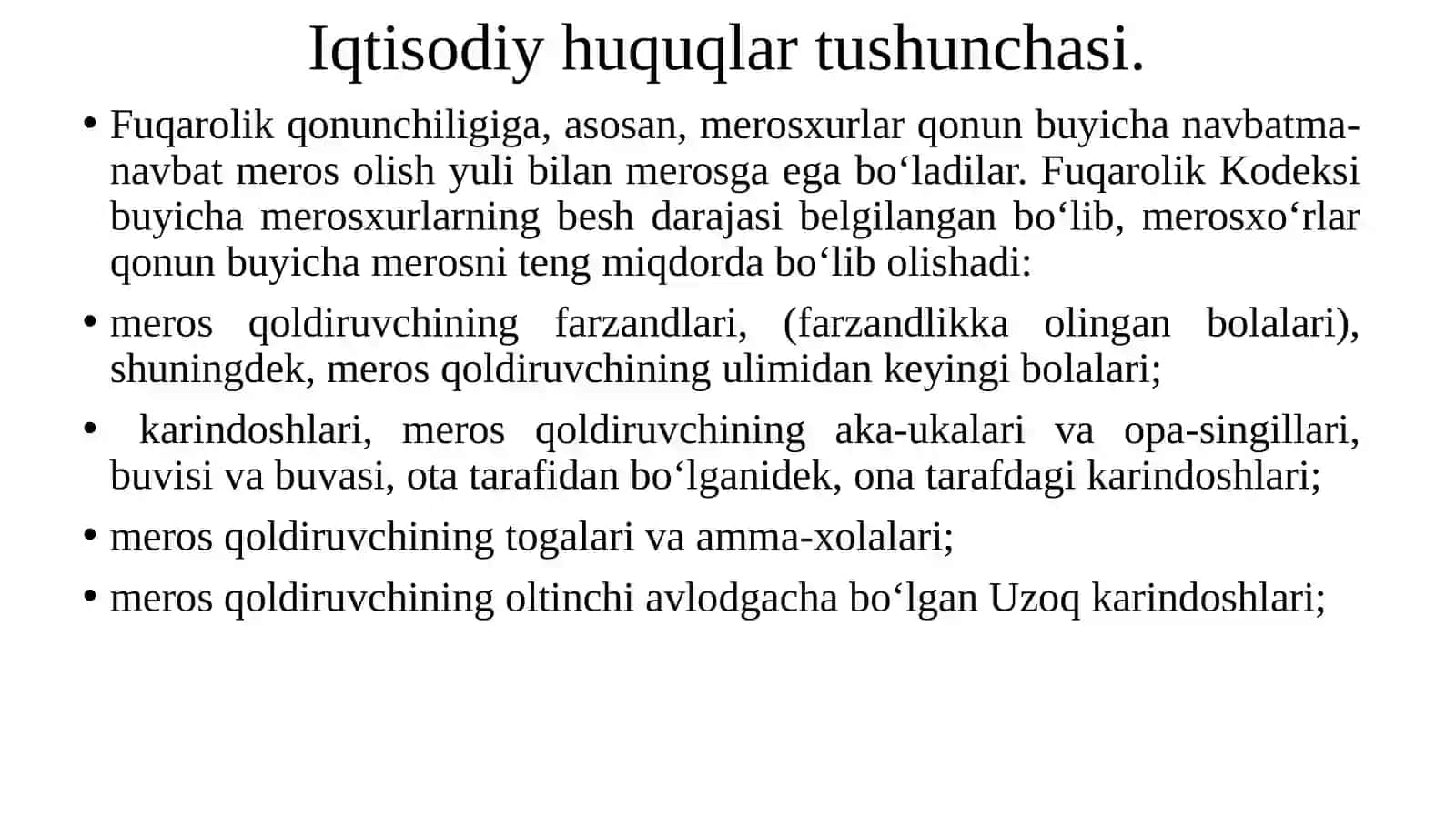 O‘ZBEKISTON RESPUBLIKASI FUQAROLARINING IJTIMOIY HUQUQLARI 4