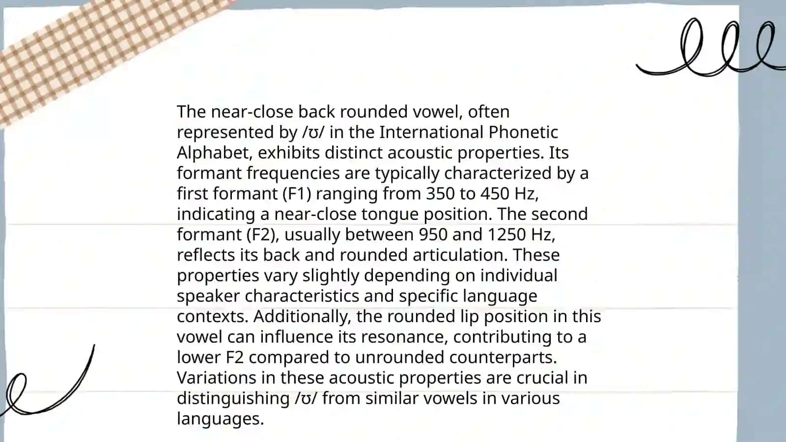 Near close back rounded vowel 4