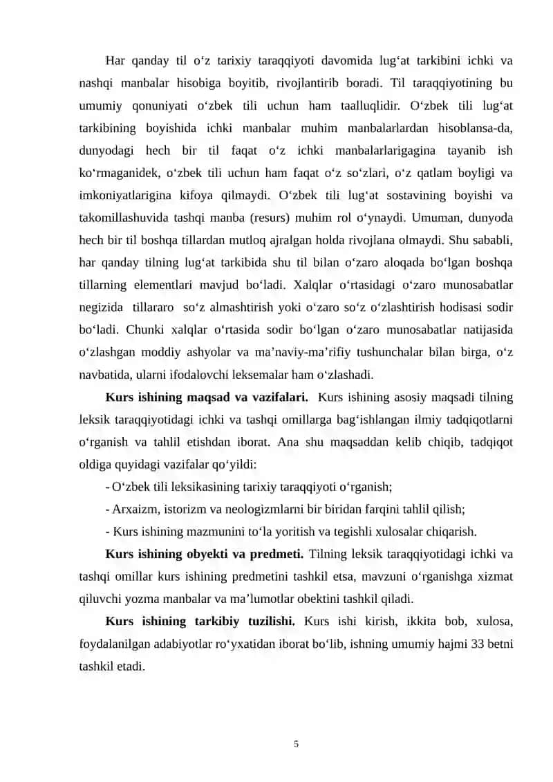O‘ZBEK TILI LEKSIKASINING TARIXIY TARAQQIYOTI 4