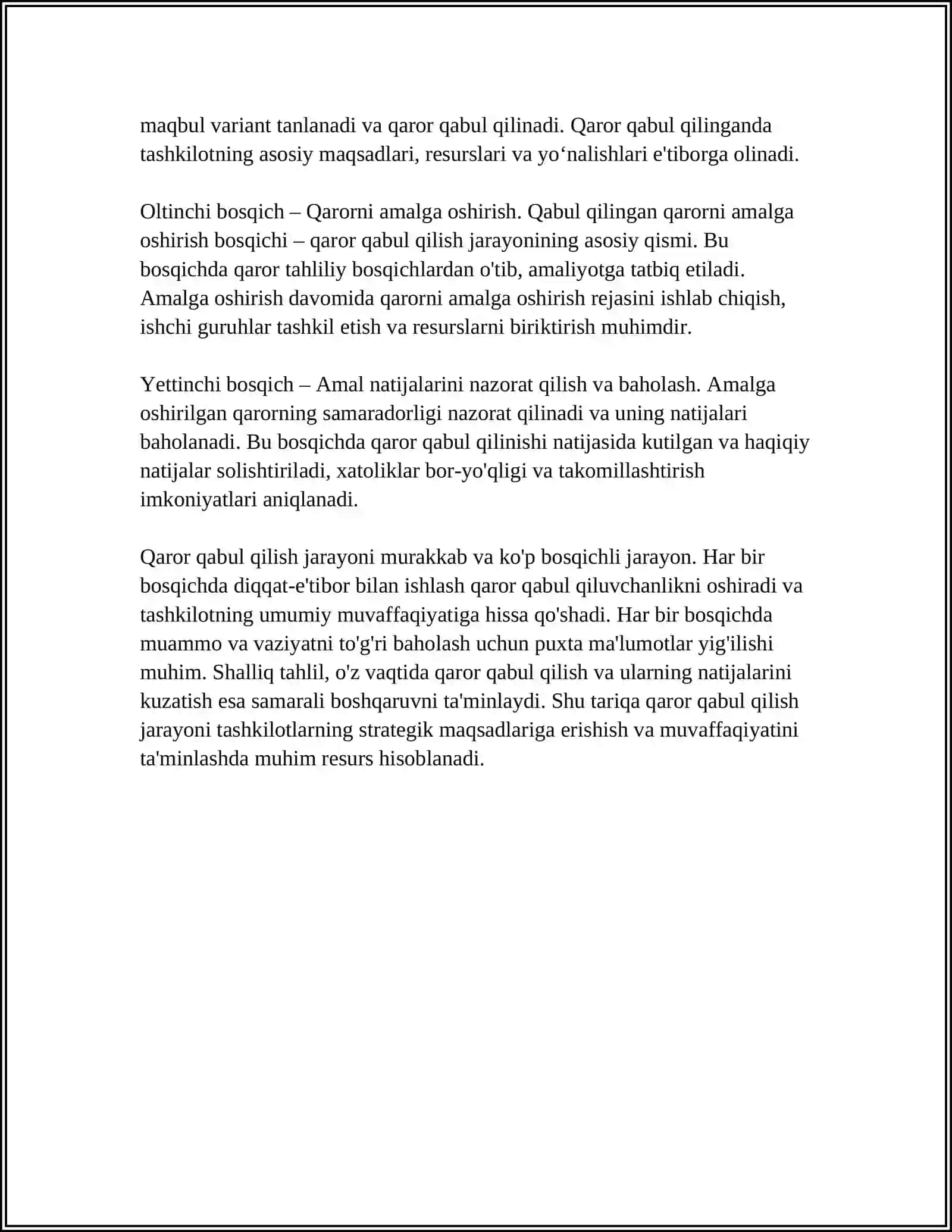 QAROR QOLISH JARAYONI VA USULLARI 4